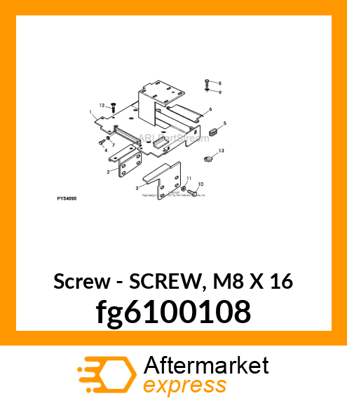 SCREW, M8 X 16 fg6100108