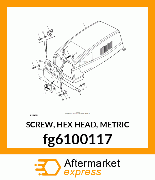 SCREW, HEX HEAD, METRIC fg6100117