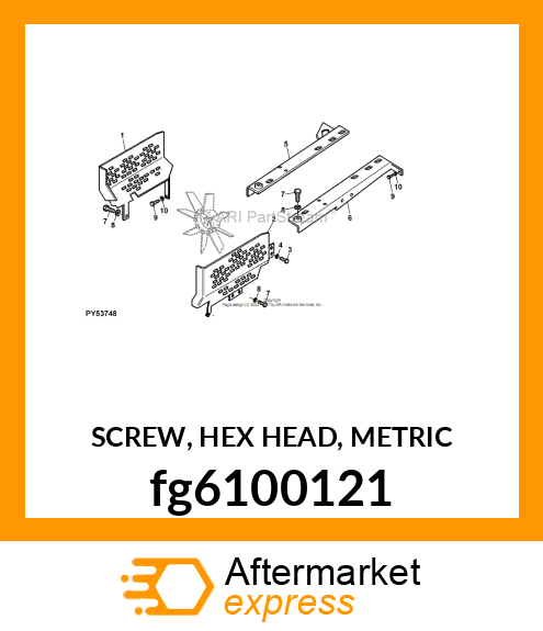 SCREW, HEX HEAD, METRIC fg6100121