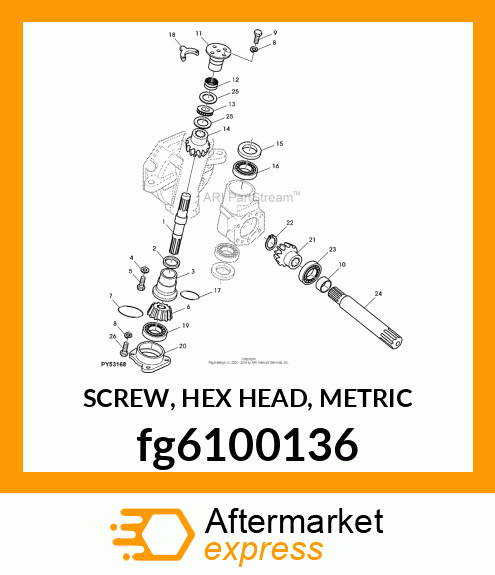 SCREW, HEX HEAD, METRIC fg6100136