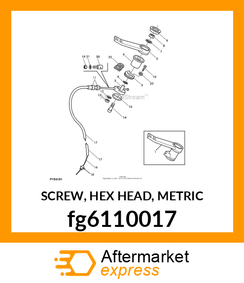 SCREW, HEX HEAD, METRIC fg6110017