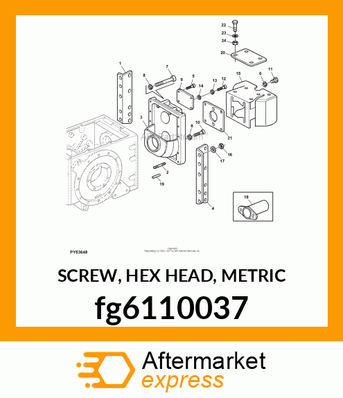 SCREW, HEX HEAD, METRIC fg6110037