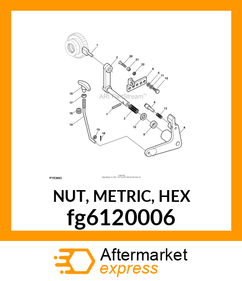 NUT, METRIC, HEX fg6120006