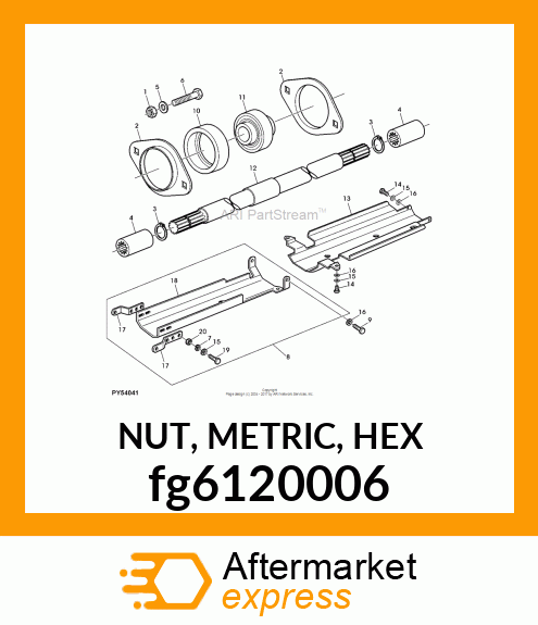 NUT, METRIC, HEX fg6120006