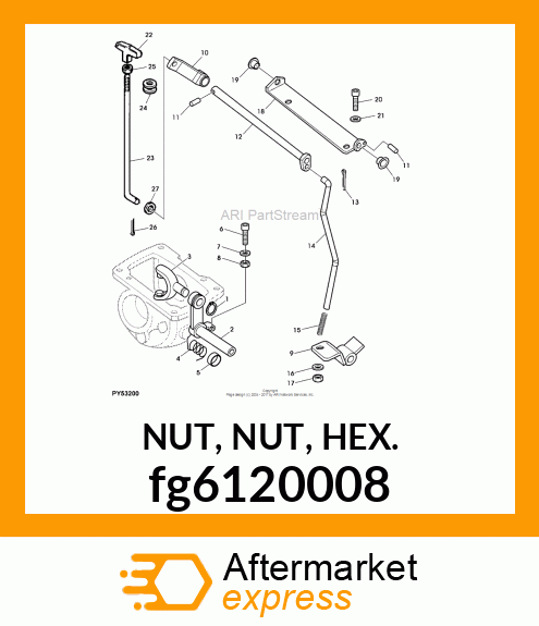 NUT, NUT, HEX. fg6120008