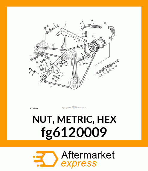 NUT, METRIC, HEX fg6120009