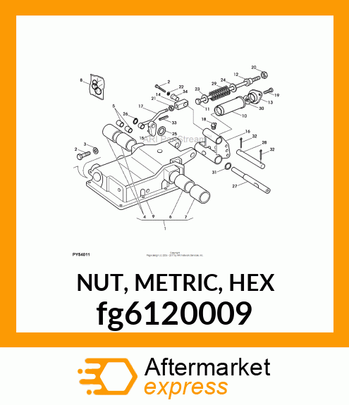 NUT, METRIC, HEX fg6120009