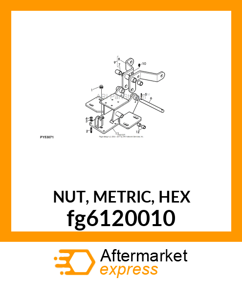 NUT, METRIC, HEX fg6120010