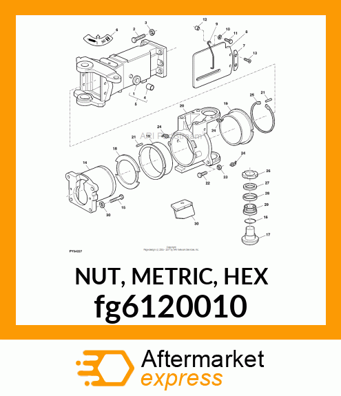 NUT, METRIC, HEX fg6120010