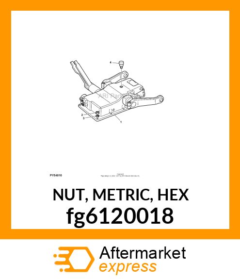 NUT, METRIC, HEX fg6120018