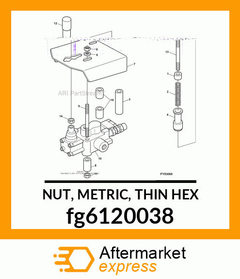 NUT, METRIC, THIN HEX fg6120038