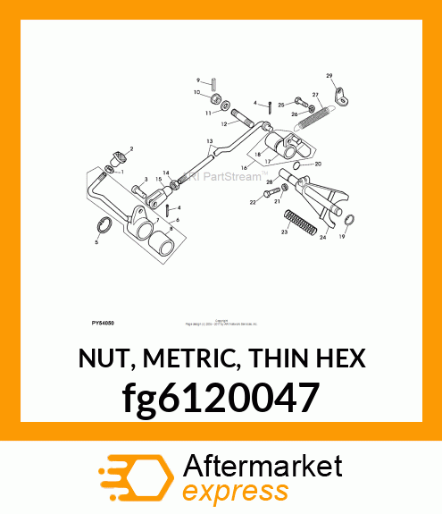 NUT, METRIC, THIN HEX fg6120047