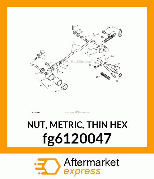 NUT, METRIC, THIN HEX fg6120047