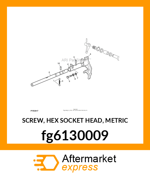 SCREW, HEX SOCKET HEAD, METRIC fg6130009