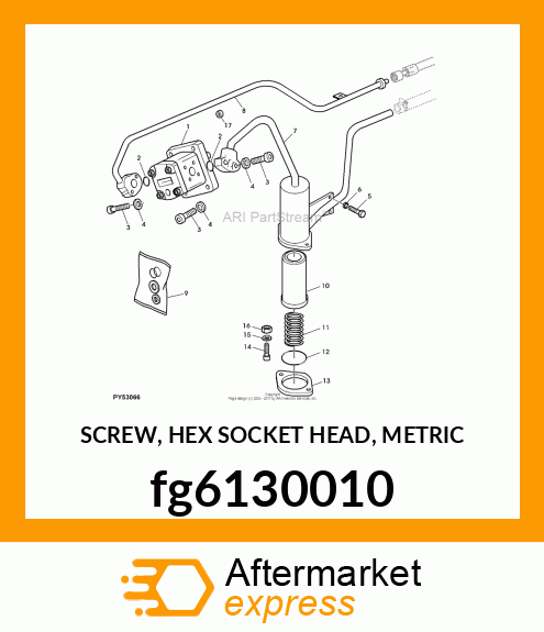 SCREW, HEX SOCKET HEAD, METRIC fg6130010