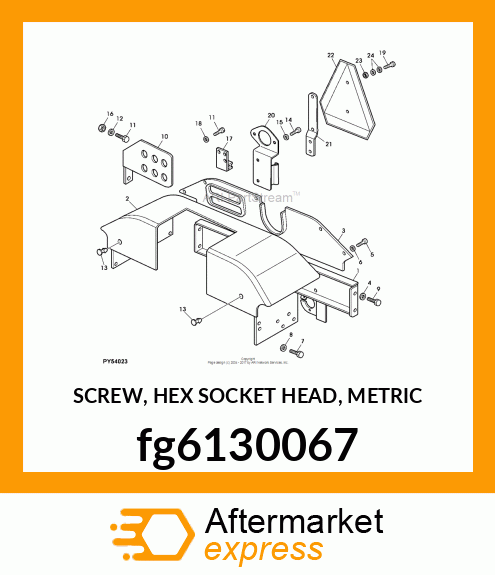 SCREW, HEX SOCKET HEAD, METRIC fg6130067