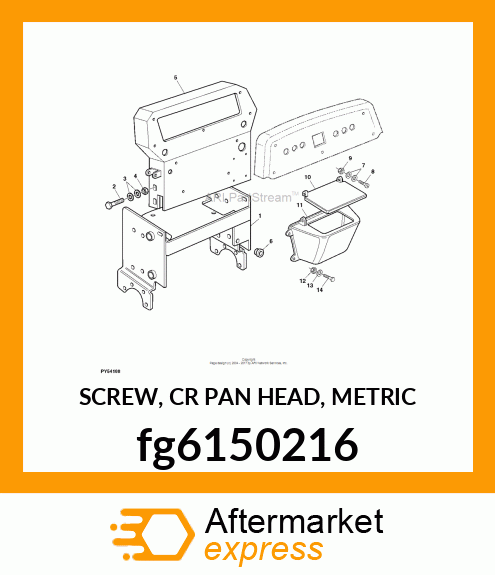 SCREW, CR PAN HEAD, METRIC fg6150216