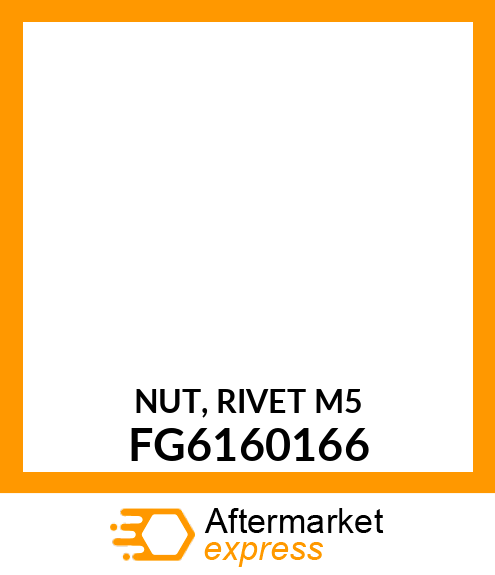 NUT, RIVET M5 FG6160166