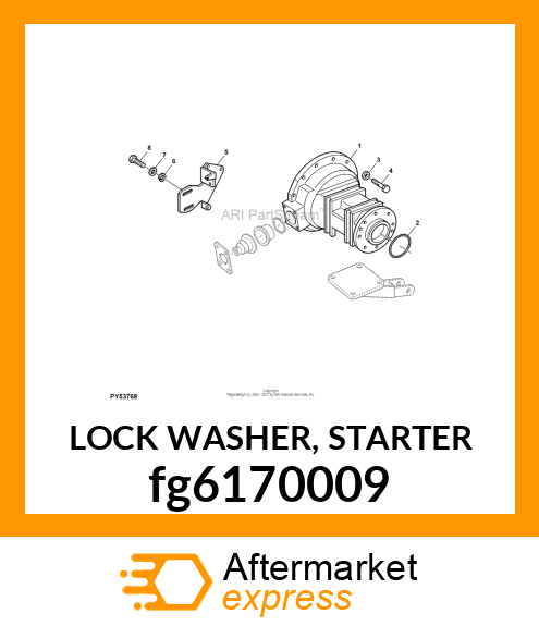 LOCK WASHER, STARTER fg6170009