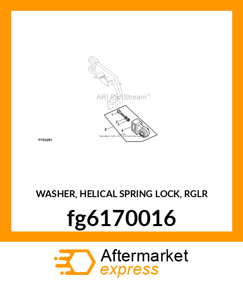 WASHER, HELICAL SPRING LOCK, RGLR fg6170016