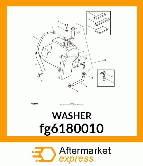 WASHER fg6180010