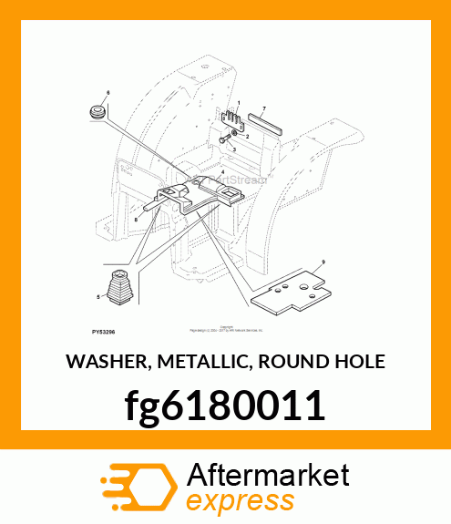 WASHER, METALLIC, ROUND HOLE fg6180011