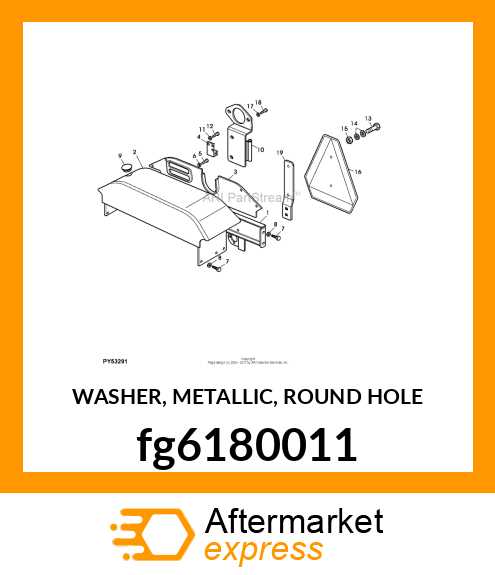 WASHER, METALLIC, ROUND HOLE fg6180011