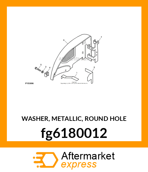 WASHER, METALLIC, ROUND HOLE fg6180012