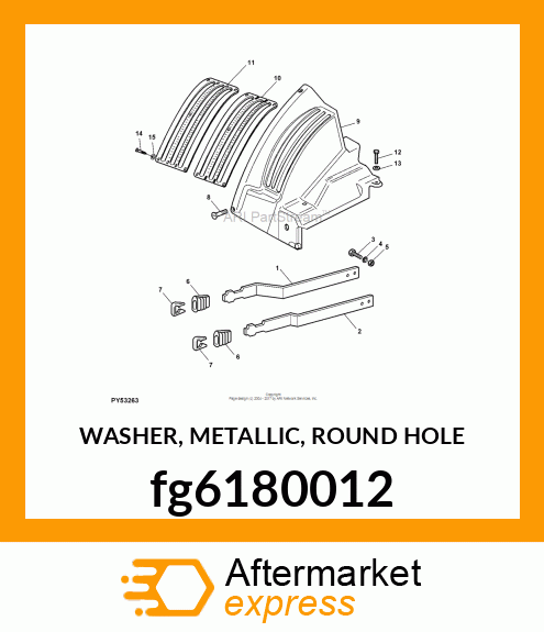 WASHER, METALLIC, ROUND HOLE fg6180012