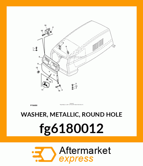 WASHER, METALLIC, ROUND HOLE fg6180012