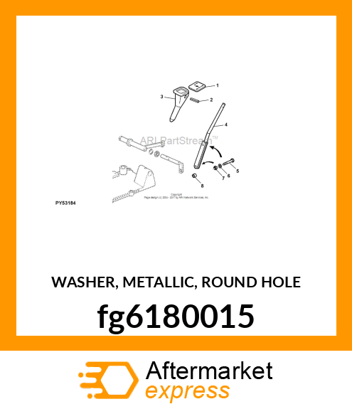 WASHER, METALLIC, ROUND HOLE fg6180015