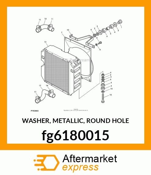 WASHER, METALLIC, ROUND HOLE fg6180015