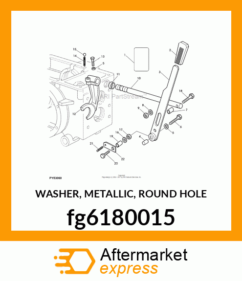 WASHER, METALLIC, ROUND HOLE fg6180015