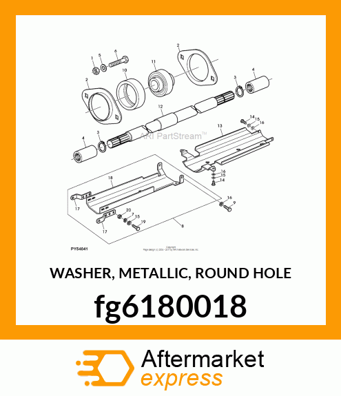 WASHER, METALLIC, ROUND HOLE fg6180018