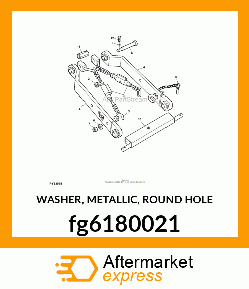 WASHER, METALLIC, ROUND HOLE fg6180021