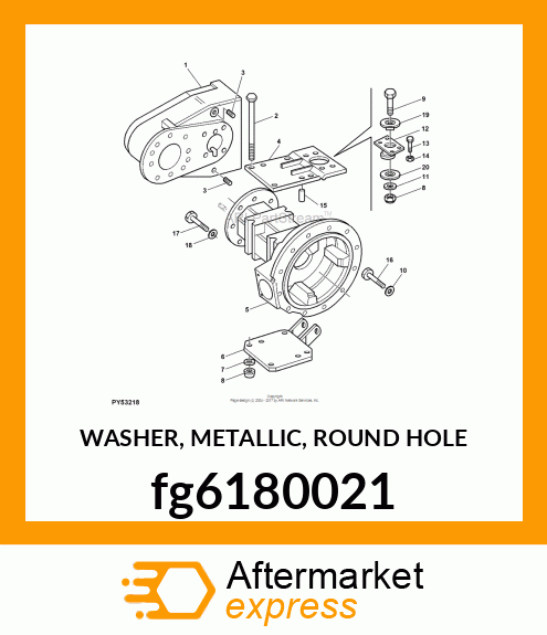 WASHER, METALLIC, ROUND HOLE fg6180021