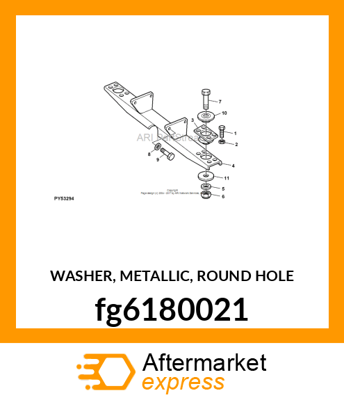 WASHER, METALLIC, ROUND HOLE fg6180021