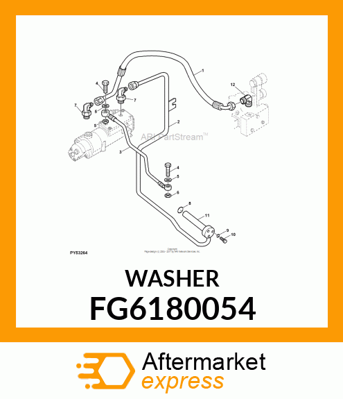 COPPER WASHER 1/4"GASX1,5 FG6180054