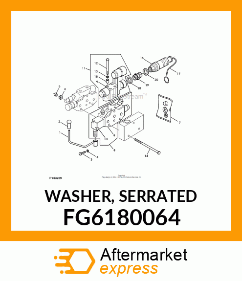 WASHER, SERRATED FG6180064