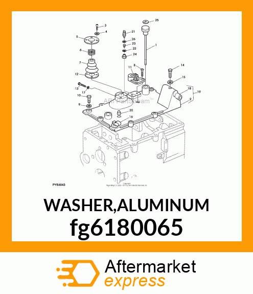 WASHER,ALUMINUM fg6180065