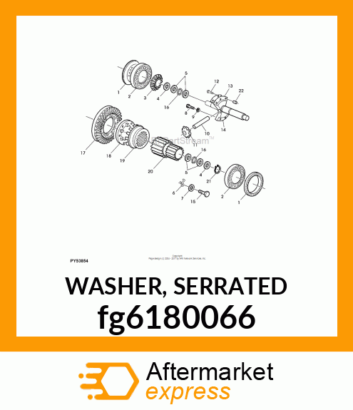 WASHER, SERRATED fg6180066