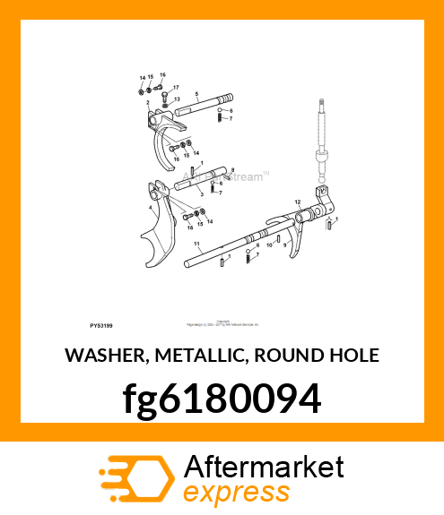 WASHER, METALLIC, ROUND HOLE fg6180094