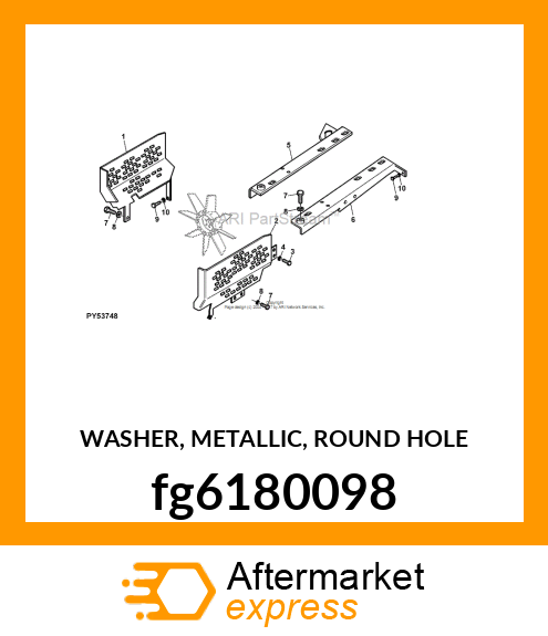 WASHER, METALLIC, ROUND HOLE fg6180098