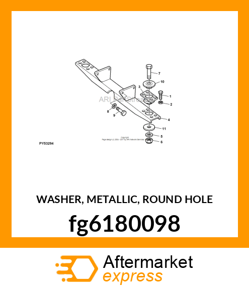 WASHER, METALLIC, ROUND HOLE fg6180098