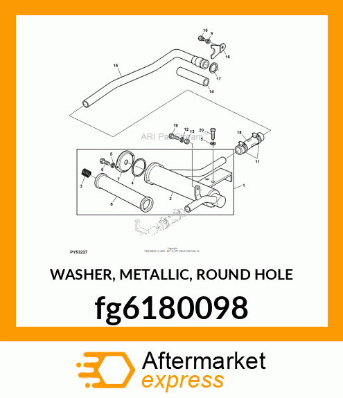 WASHER, METALLIC, ROUND HOLE fg6180098