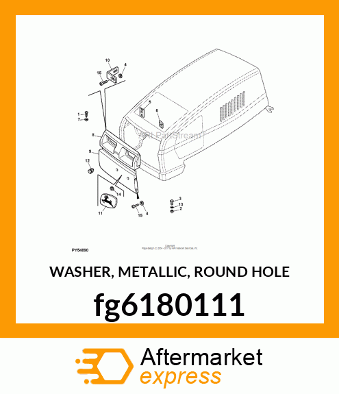 WASHER, METALLIC, ROUND HOLE fg6180111