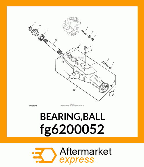 BEARING,BALL fg6200052