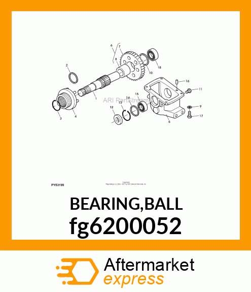 BEARING,BALL fg6200052