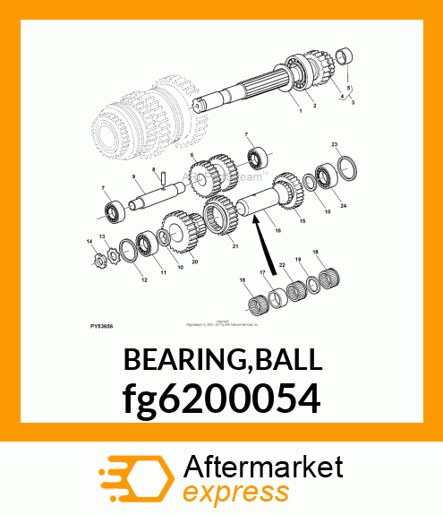 BEARING,BALL fg6200054