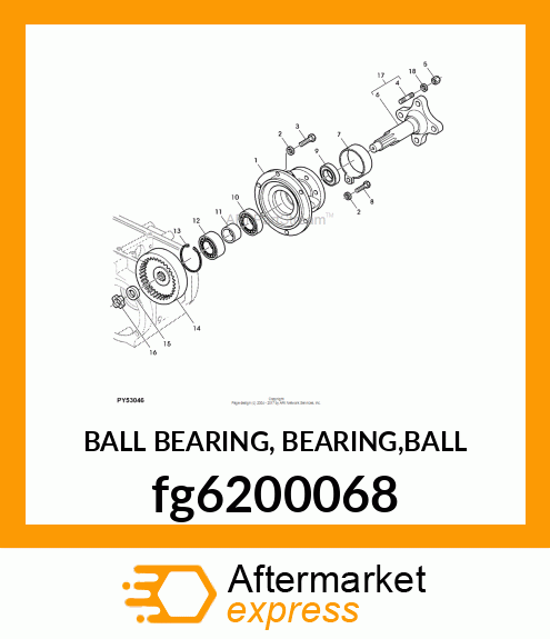 BALL BEARING, BEARING,BALL fg6200068